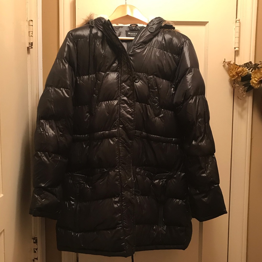 Bomber jacket with hood